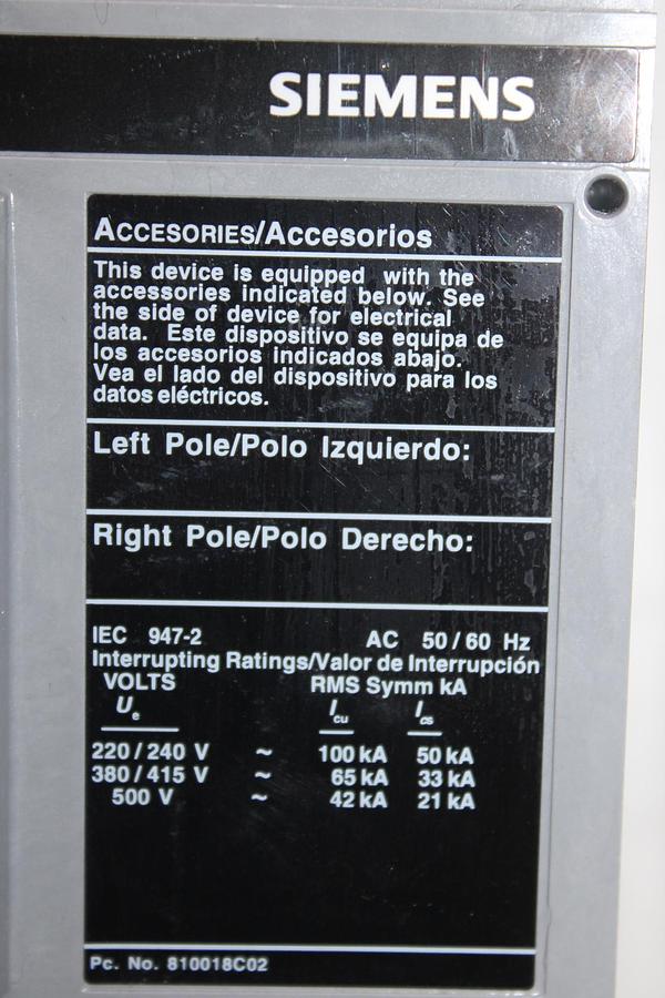 Used MERLIN GERIN MULTI9 CIRCUIT BREAKER C60 D4A 415 VAC 4 AMP 2-POLE