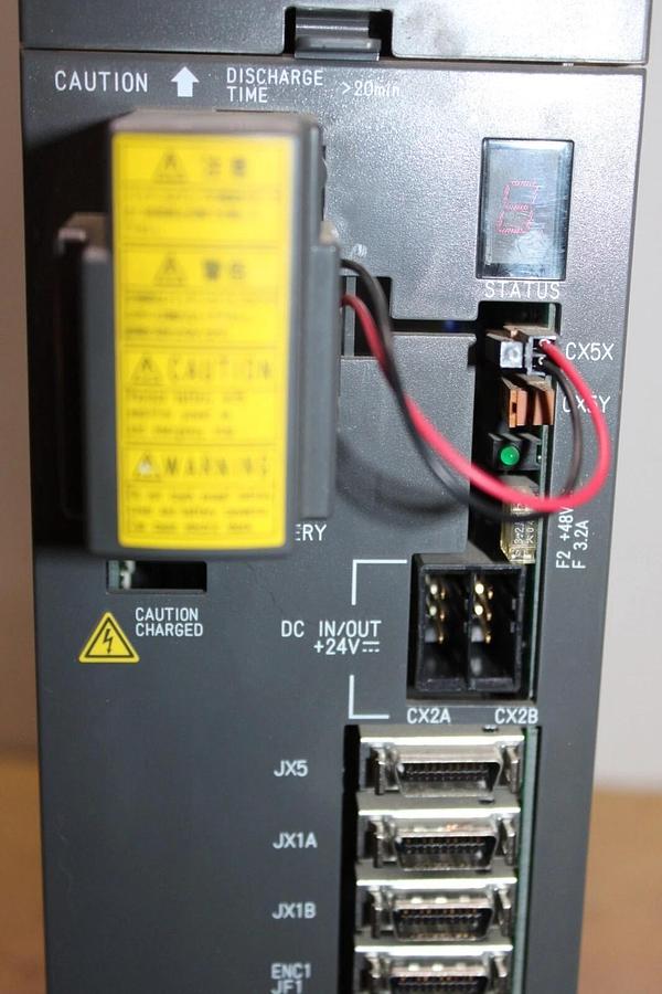 Used FANUC SERVO AMPLIFIER MODULE A06B-6096-H208 230 VAC 9.5 kW 18.7 AMP 325 VDC