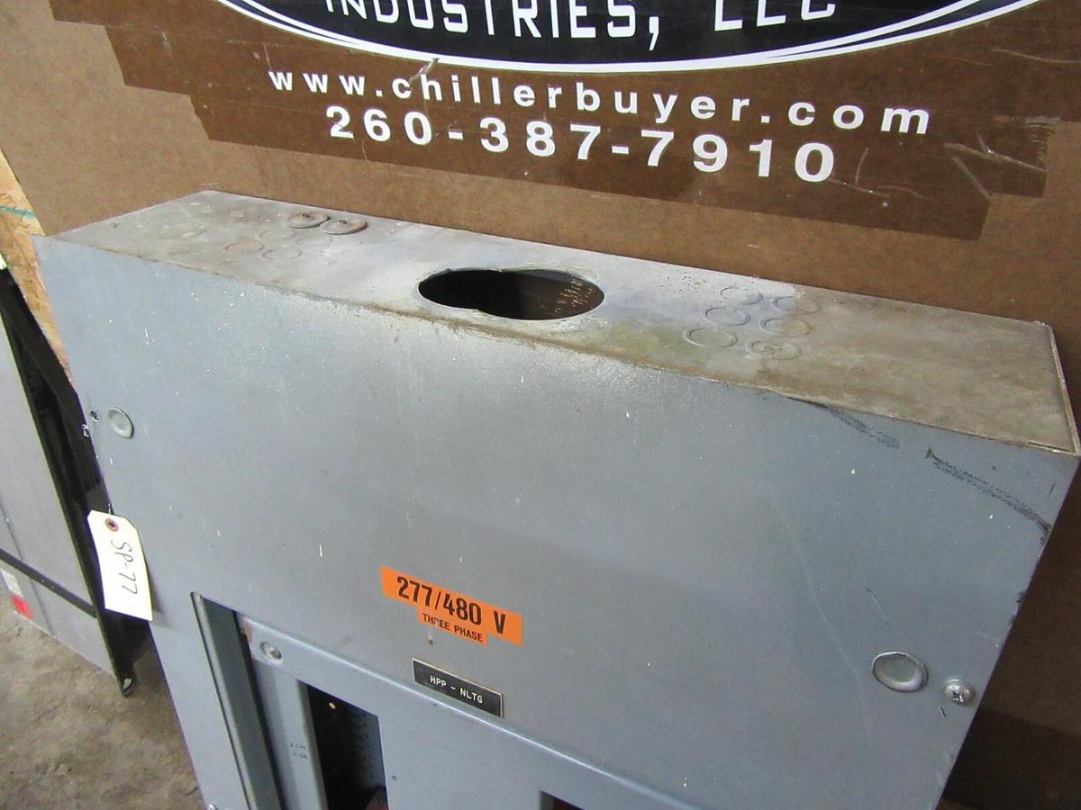 Used 225 AMP SQUARE D I-LINE PANELBOARD PANEL MAIN LUG MLO 3 PH 4 W 600 / 480 VAC E1