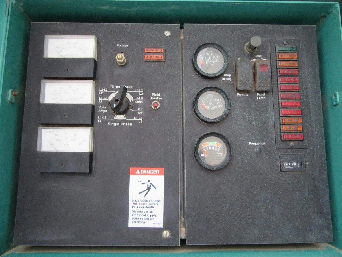 Used 40 KW 50 KW DIESEL GENERATOR CUMMINS 120/240V B3.9-G1 RECONNECTABLE VIDEO