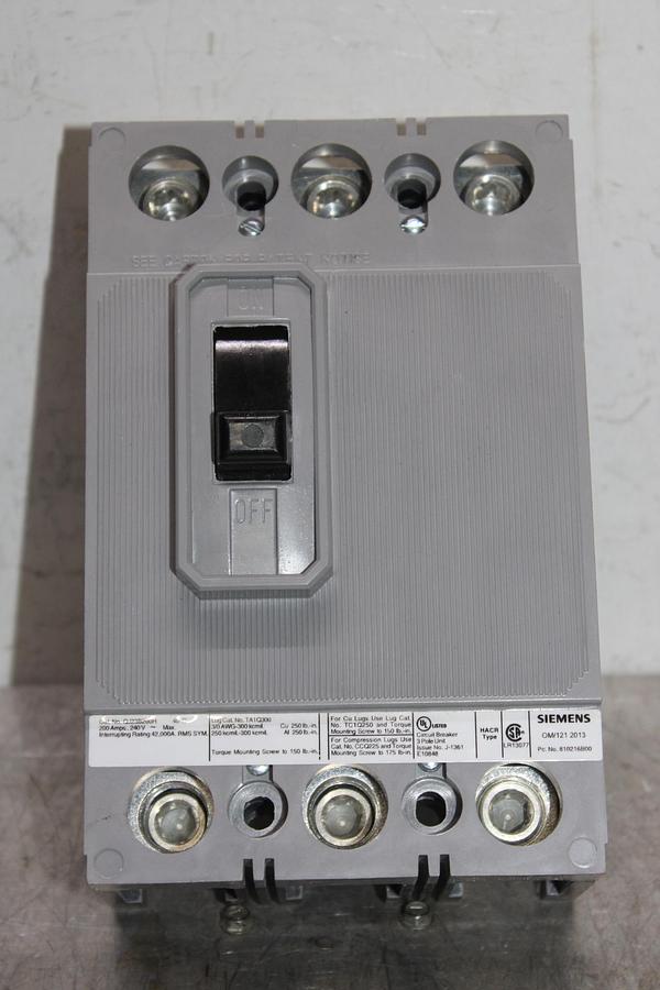 Used EATON XEFFECT CIRCUIT BREAKER FAZ-D4/3 480Y/277 VAC 4 AMP 3-POLE