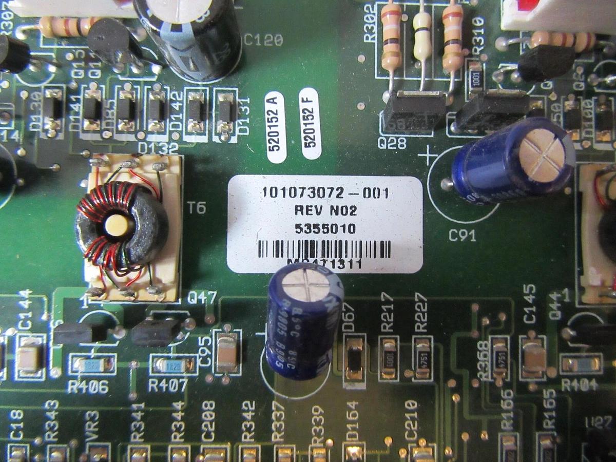 Used EXIDE / POWERWARE 101073072-001 REV N02 INVERTER CONTROL CIRCUIT BOARD