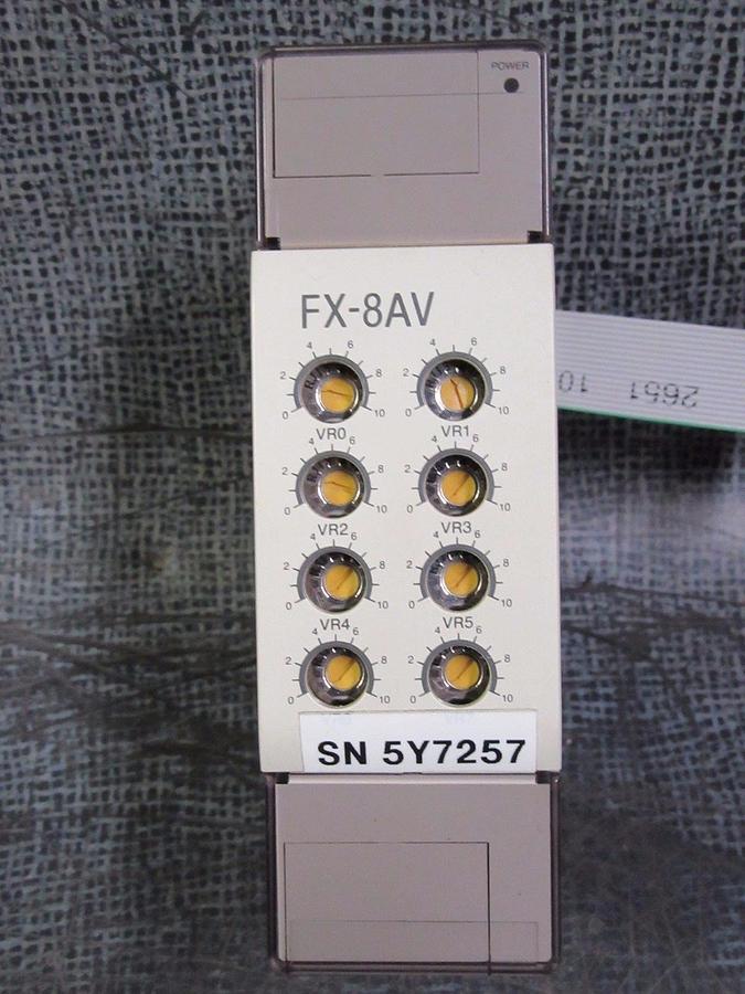 Used MITSUBISHI PROGRAMMABLE CONTROLLER  MODEL: FX-8AV **WARRANTY INCLUDED**