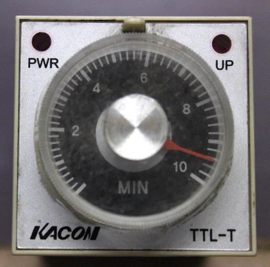 Used KACON TIME DELAY RELAY TTL-T2 240 VAC 3 AMP 10 MINUTE **WARRANTY INCLUDED**