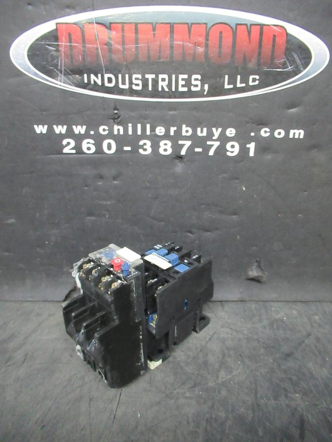 Used TELEMECANIQUE STARTER LC1D1206 W/ OVERLOAD RELAY LR2-D1312 25 AMP 600 VAC 10 HP