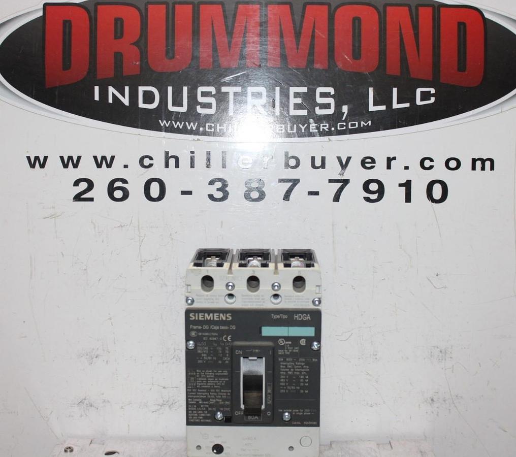Used SIEMENS HDGA CIRCUIT BREAKER HDX3B080 80 AMP 600 VAC 3-POLE **WARRANTY**