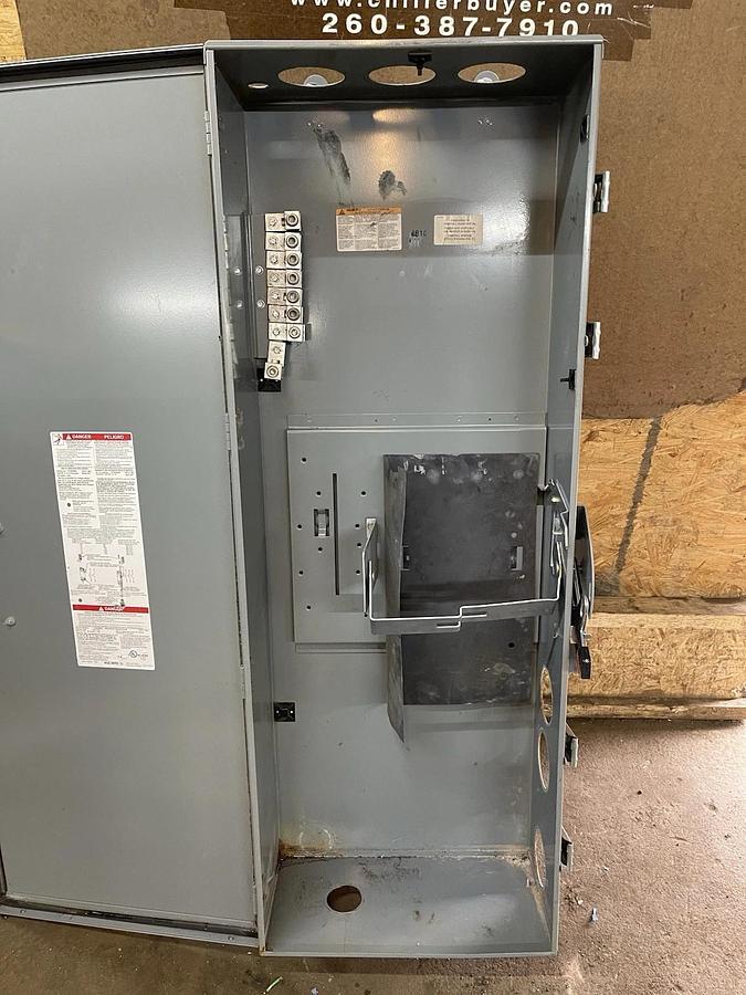 Used SQUARE D CIRCUIT BREAKER ENCLOSURE P1200AWK NEMA 3R, 5, 12 1200 AMP