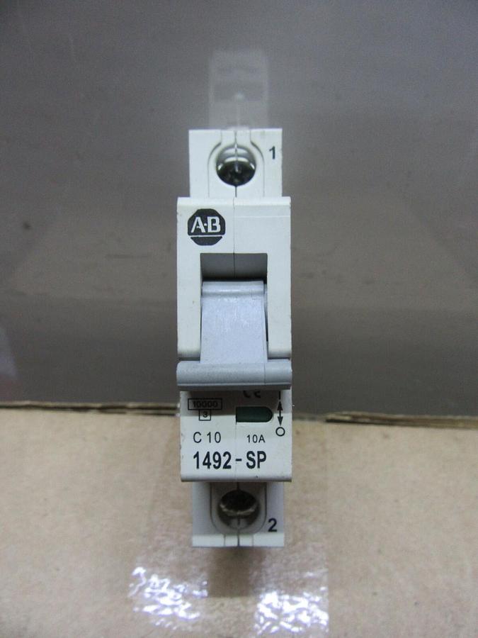Used ALLEN BRADLEY BREAKER 1492-SP1C100 10 AMP 277 VAC SINGLE POLE **WARRANTY**