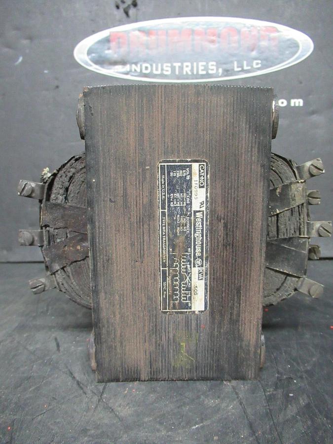 Used WESTINGHOUSE TRANSFORMER 1F0995 575 VOLT 0.5 KVA TYPE: MTA