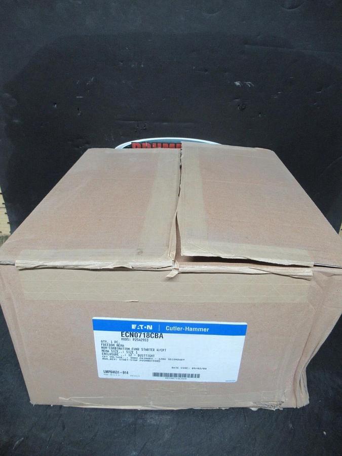EATON COMBINATION STARTER ECN0718CBA NEMA: 12 W/ AN16DN0 27 AMP NEMA SIZE 1