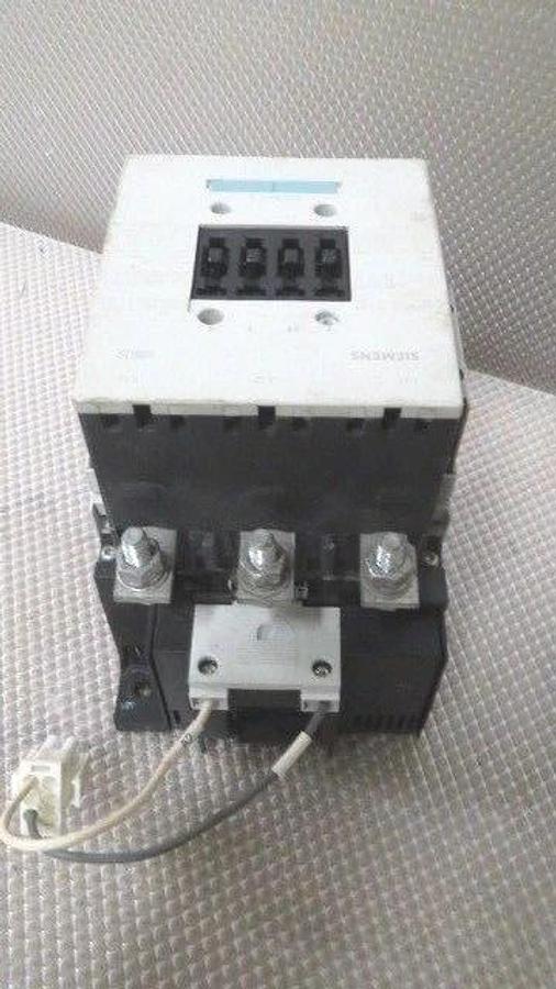 Used SIEMENS SIRIUS CONTACTOR 140 AMP 600 VAC WITH 127 V COIL MODEL 3RT1054-6
