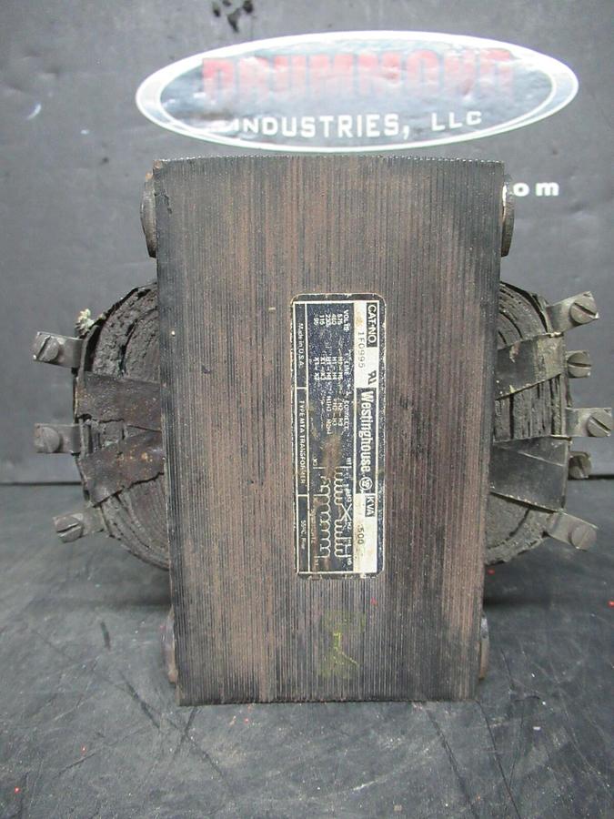 Used WESTINGHOUSE TRANSFORMER 1F0995 575 VOLT 0.5 KVA TYPE: MTA