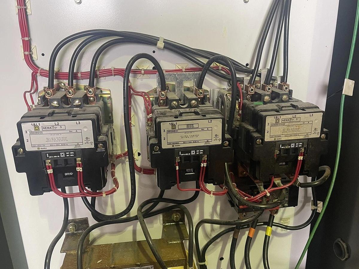 Used 40 HP SQUARE D REDUCED VOLTAGE STARTER 100 AMP SIZE 3 460 VOLT 8606SEG1HV81ACFF
