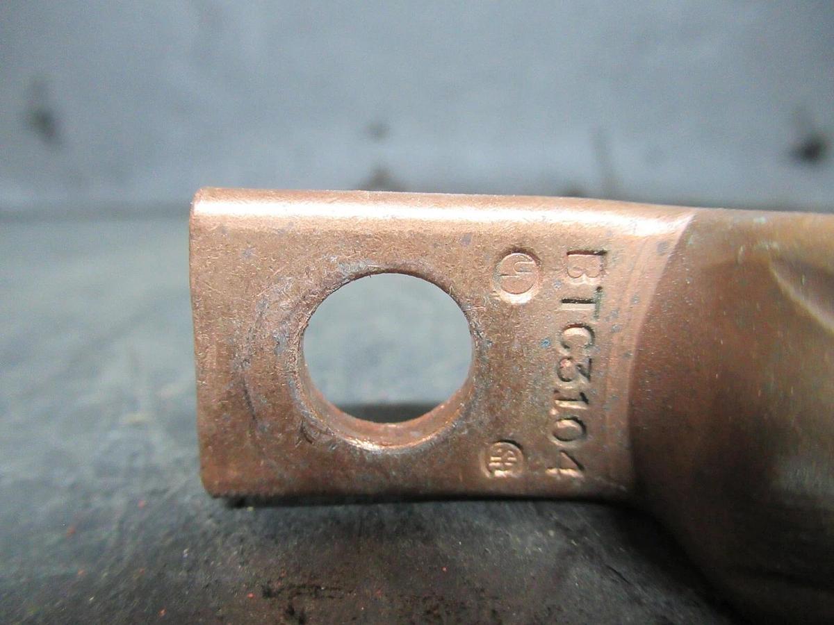 Used (LOT OF 3) THOMAS & BETTS COPPER TERMINAL LUGS BTC3104 3/0-4 BKB
