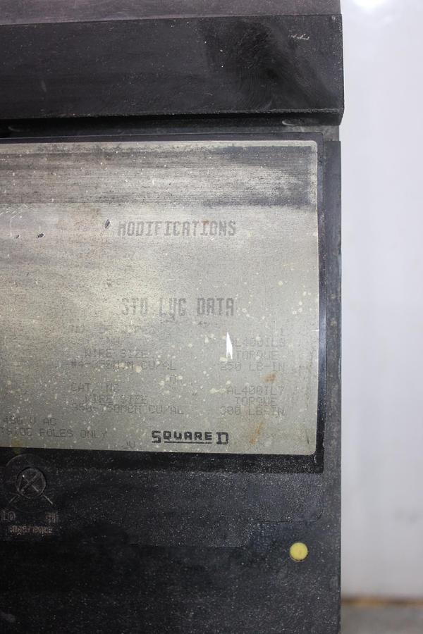 Used SQUARE D I-LINE CIRCUIT BREAKER MA36800 800 AMP 600 VAC 3-POLE