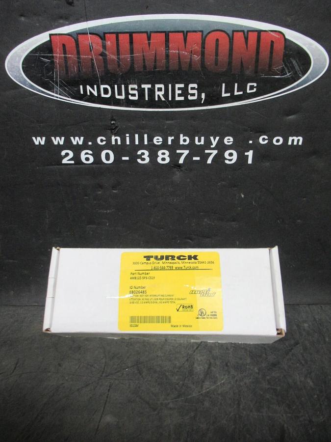 Used TURCK ACTUATOR AND SENSOR JUNCTION BOX 4MB12Z-5P3-CS19 E8026485 **WARRANTY**
