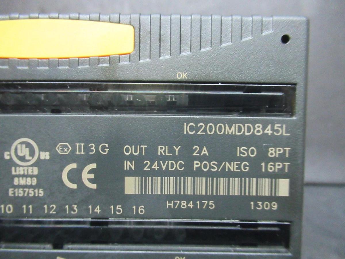 Used GE FANUC INPUT I/O AND OUTPUT RELAY IC200CHS022L W/ IC200MDD845L **WARRANTY**