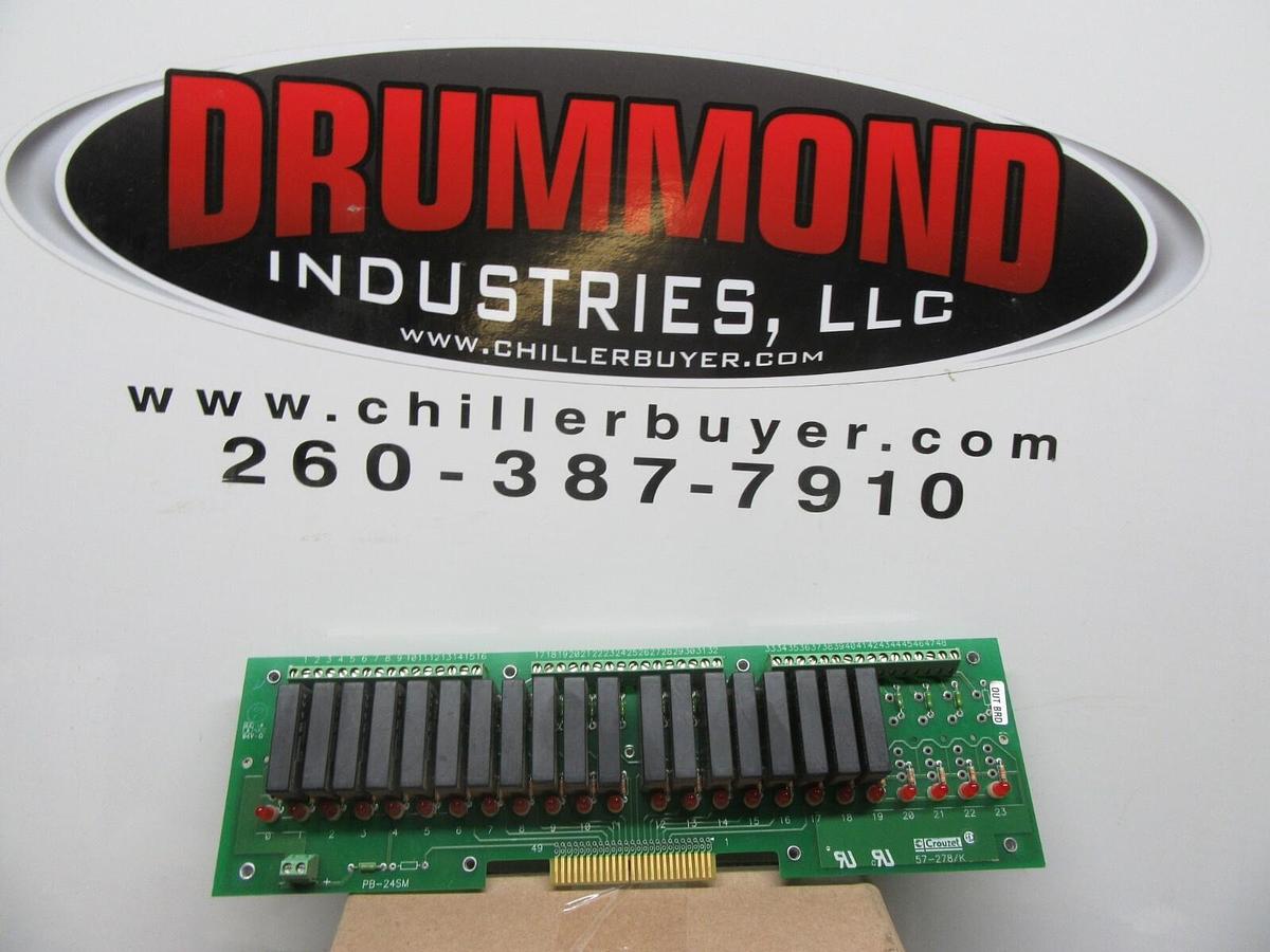 Used CROUZET DIGITAL I/O RELAY MODULE 24-SLOT 57-278/K PB-24SM **WARRANTY**