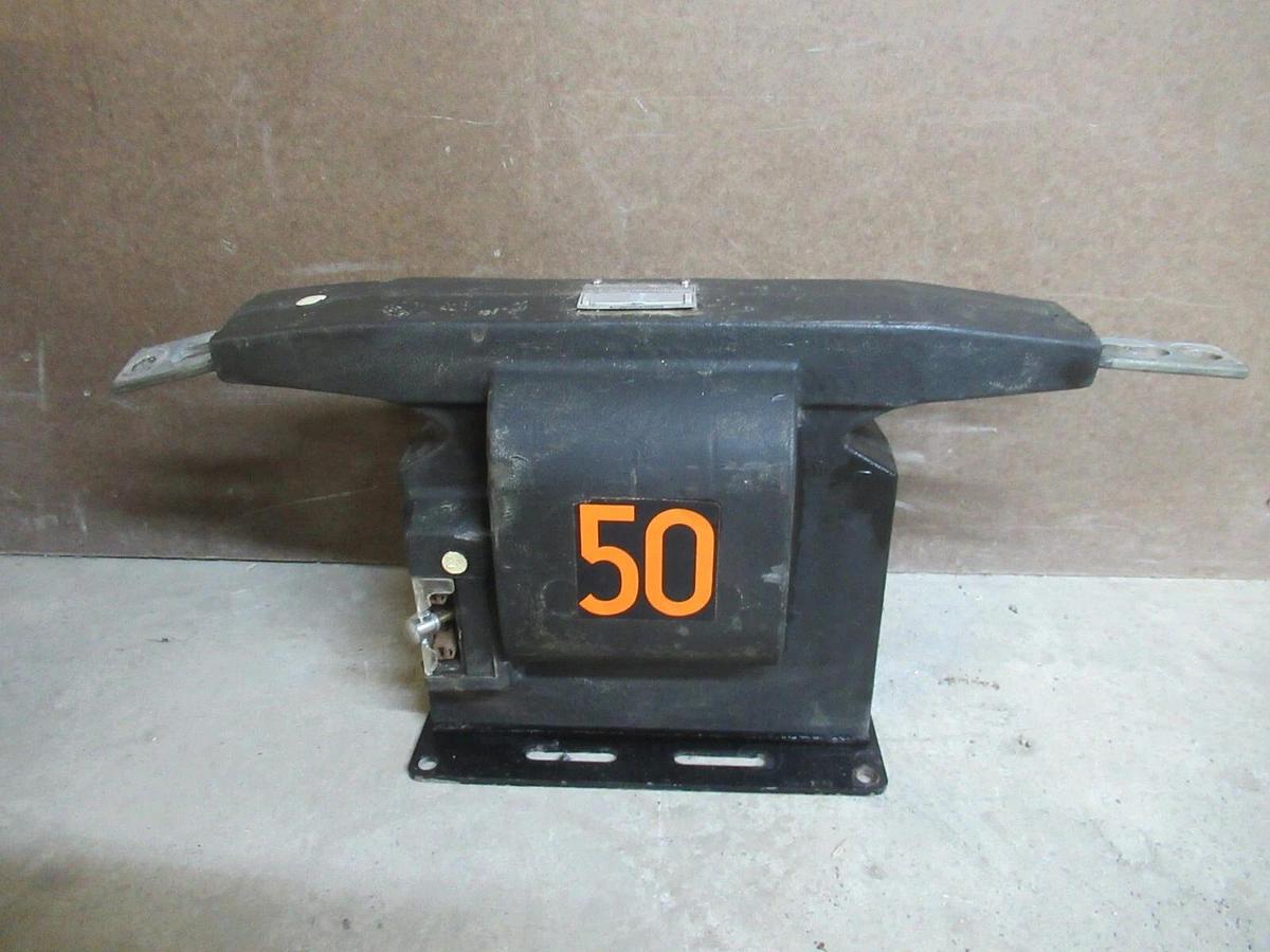 Used WESTINGHOUSE TRANSFORMER CTM-15 592A577G08 50:5 AMPS 25-60 CYCLES **WARRANTY**