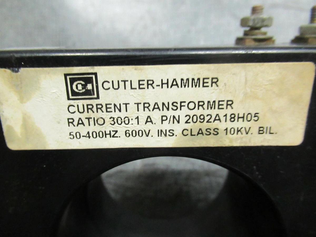 Used CUTLER HAMMER CT CAT: 2092A18H05 300:1 A 50-400 HZ 600 VOLTS **WARRANTY**