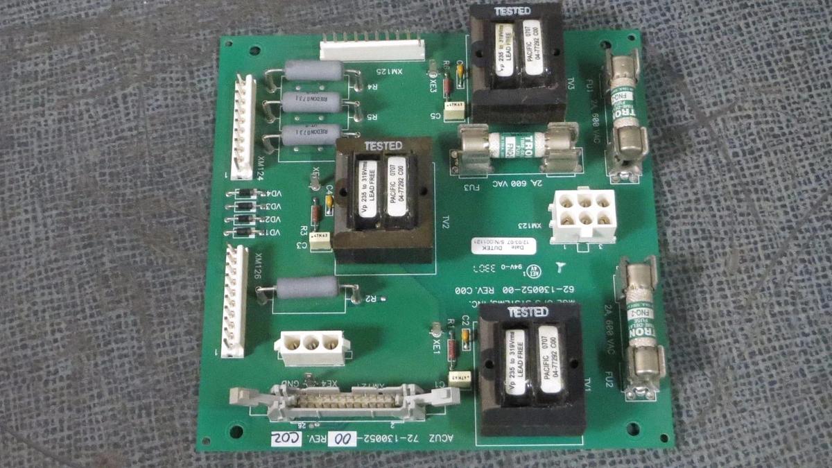 Used MGE UPS SYSTEMS CIRCUIT BOARD ACUZ MODEL: 72-130052-00 REV C