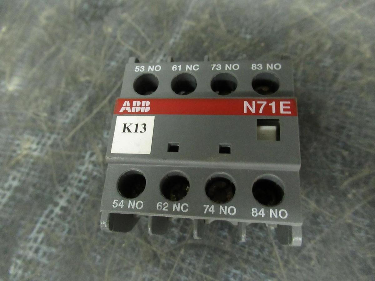 Used ABB AUXILIARY CONTACTOR N71E **WARRANTY INCLUDED**