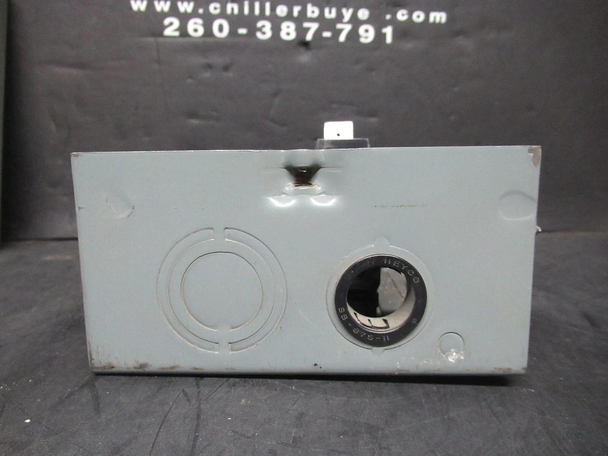 Used GENERAL ELECTRIC LOAD CENTER TL240S 40 AMP 240 VAC W/ 15 AMP BREAKER