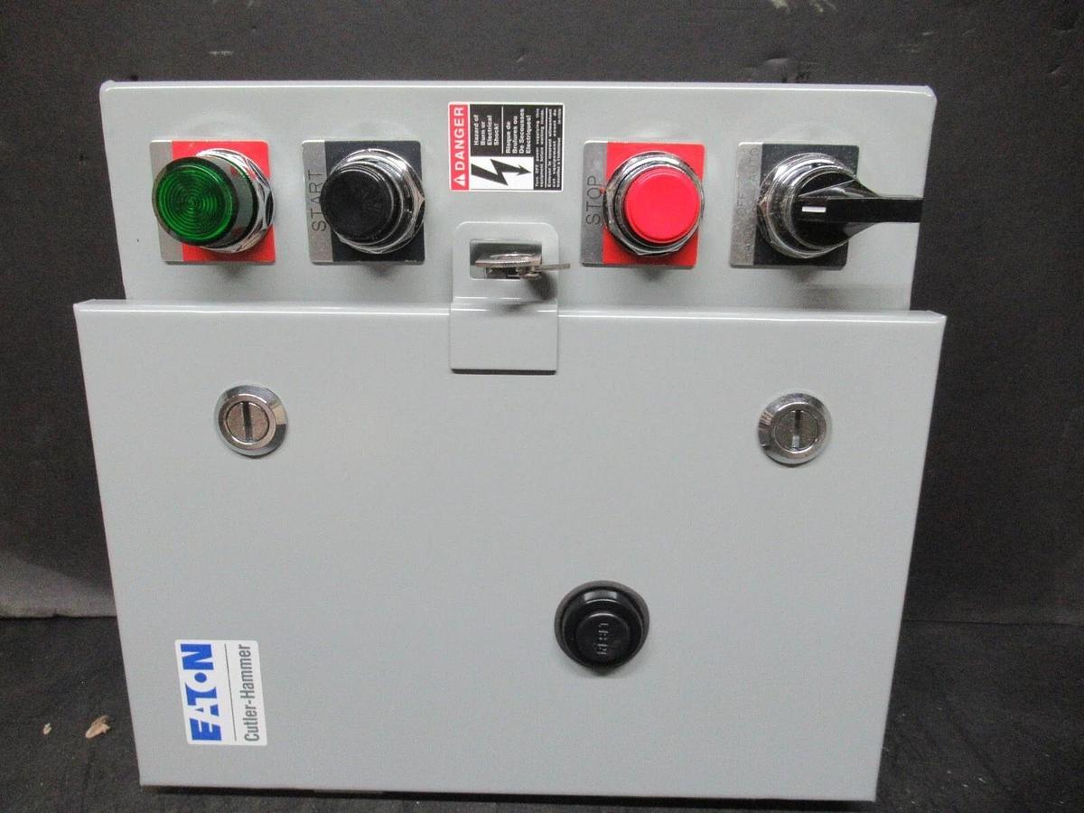 EATON COMBINATION STARTER ECN0718CBA NEMA: 12 W/ AN16DN0 27 AMP NEMA SIZE 1