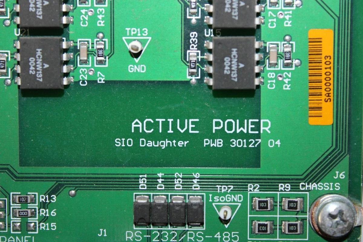 Used ACTIVE POWER SYSTEM I/O & DAUGHTER BOARD 30115-03 REV. E 30114 30127-04 30126-E