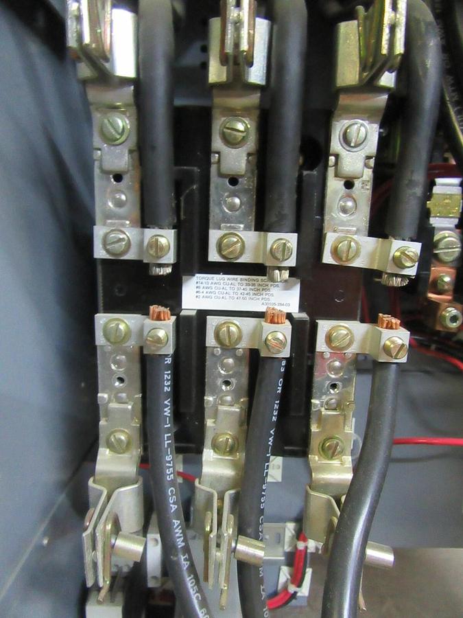 Used SQUARE D MODEL 5 24" MCC BUCKET HU100-3CM5 NEMA SIZ 3 W/ 8536SE01