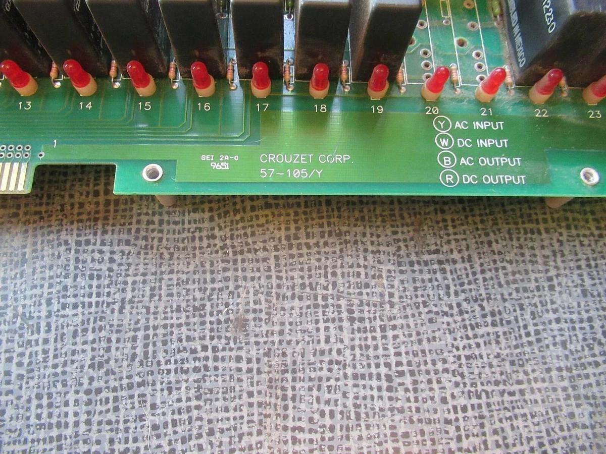 Used CROUZET CORP CIRCUIT BOARD 57-105/Y **WARRANTY INCLUDED**