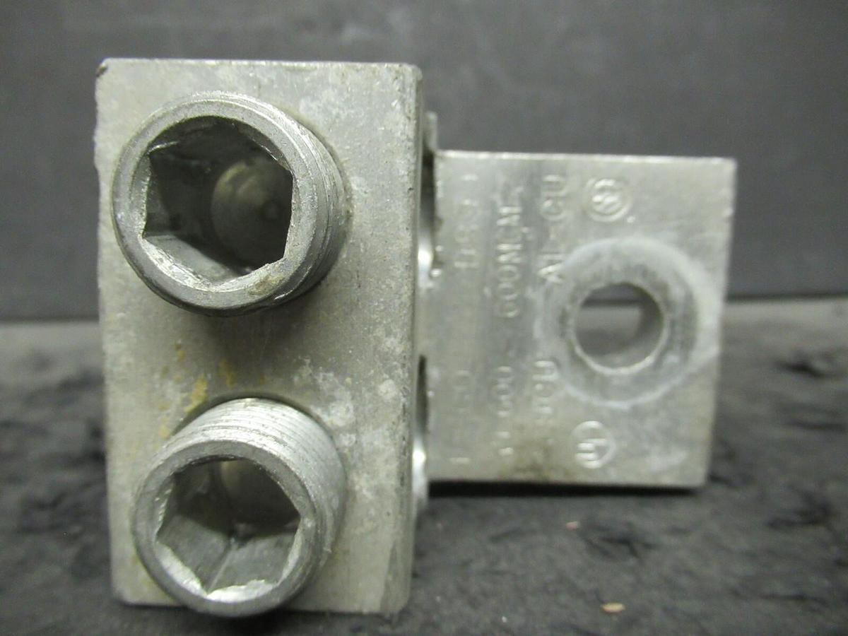 Used (3) QTY ILSCO D899  2 (DOUBLE) BARREL MECHANICAL CONNECTOR LUG TAPS 600MCM - 2