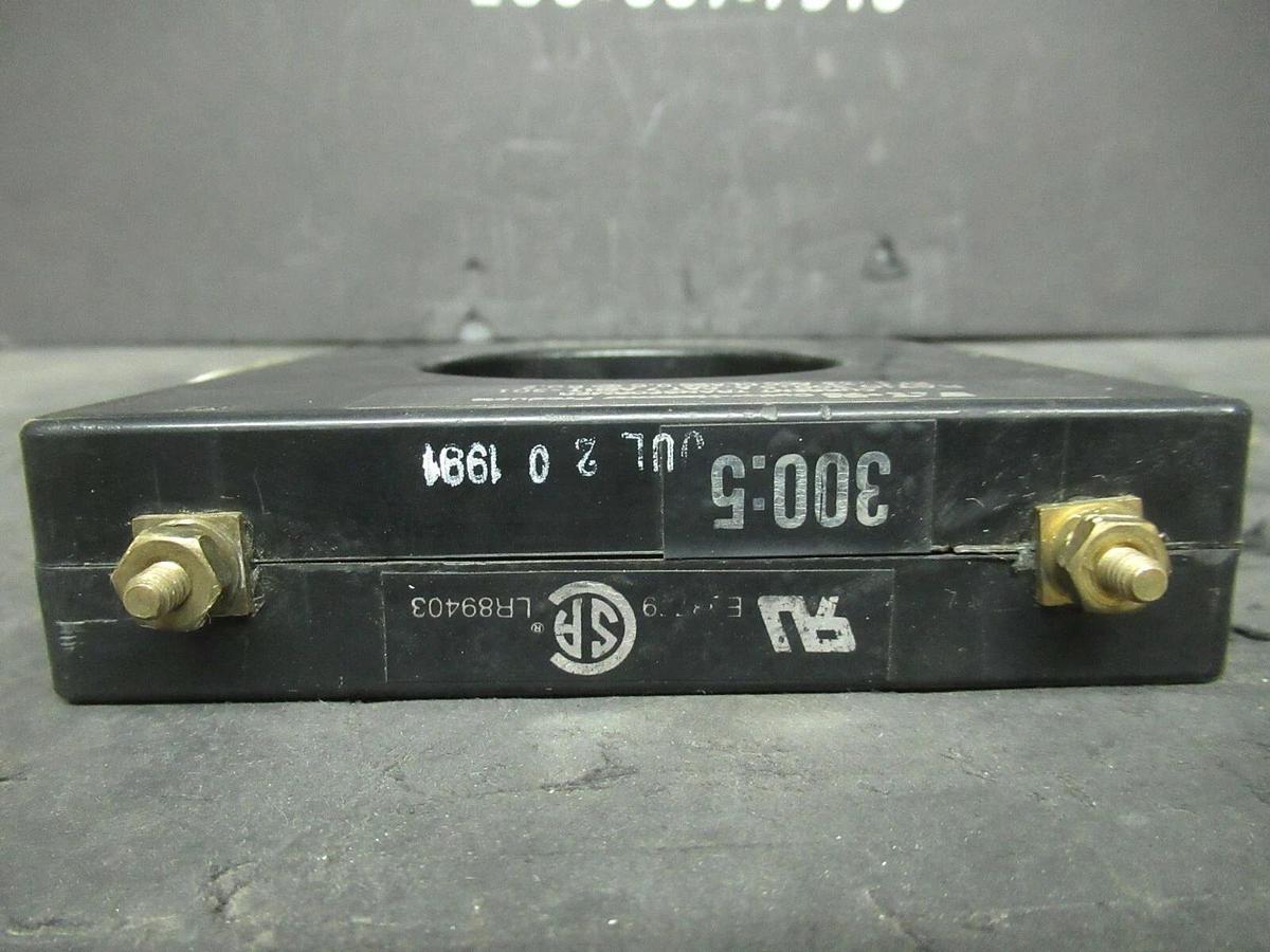 Used EATON CURRENT TRANSFORMER 7 ASHT-301 RATIO: 300:5 A
