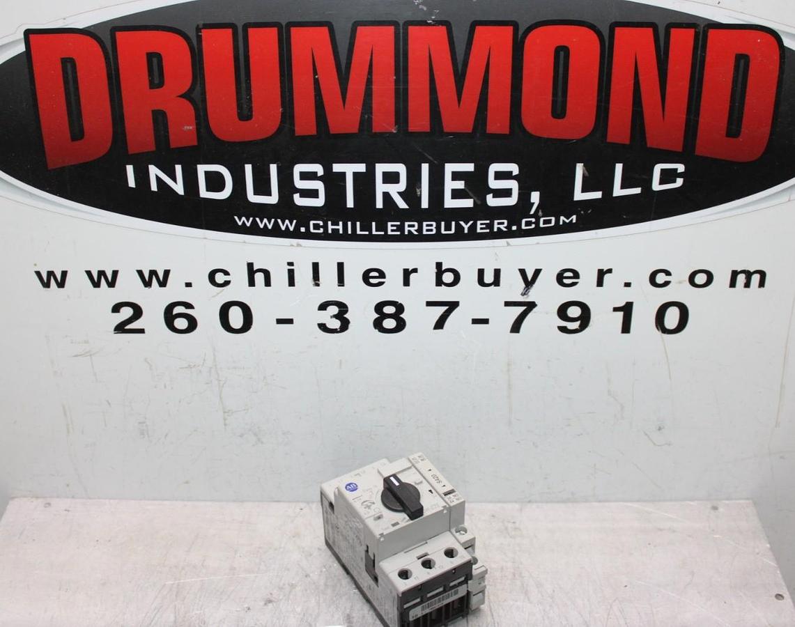 Used ALLEN BRADLEY MANUAL MOTOR STARTER 140M-C2E-B63 600 VAC 3-POLE 4 TO 6.3 AMP