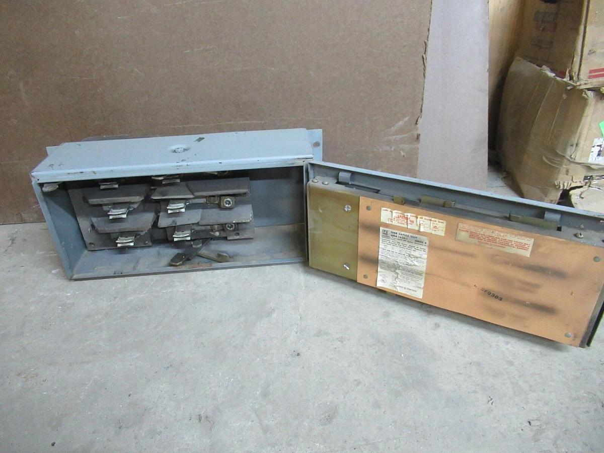 Used SQUARE D QMB SAFLEX UNIT QMB-3620-J 200 AMP 600 VAC 3-POLE 3-PHASE 125 HP