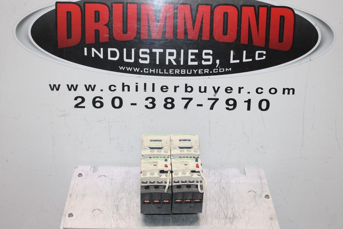 Used SCHNEIDER REVERSING STARTER LC1D09 600V 25A 7.5HP 3-PHASE 3-POLE W/ LRD08