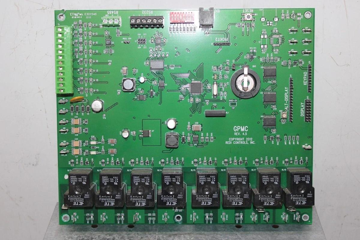 Used REDI CONTROLS REDI-PURGE GPMC REV. 4.5 CIRCUIT BOARD **WARRANTY INCLUDED**