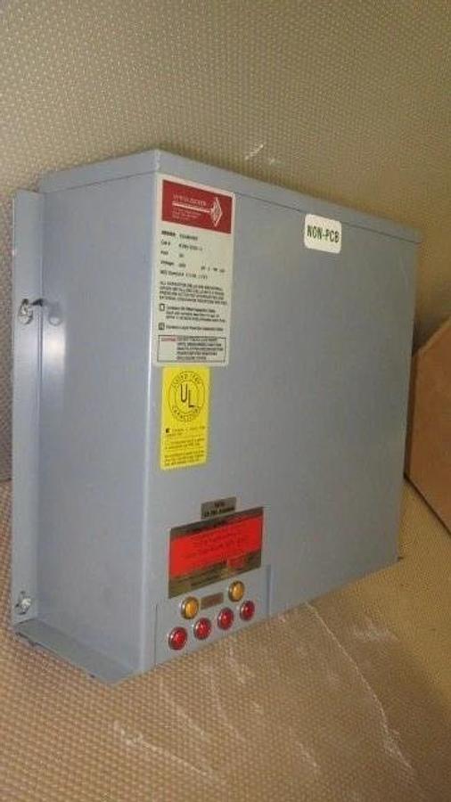 Used MYRON ZUCKER CAPACITOR CALMOUNT SERIES, KVAR 20, 480 V, 3 PHASE -- KIM43020-3