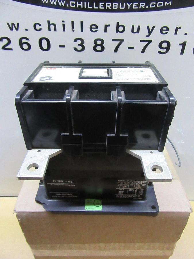 Used ABB CONTACTOR EH-260 600 VAC 300 AMP 250 HP 3-PHASE 3-POLE COIL: 24 VDC