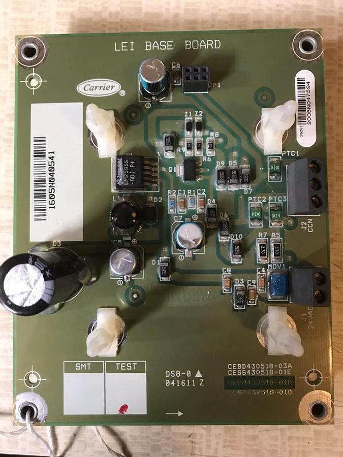 Used CARRIER CHILLER MOTHER BOARD CEPL130520-01 CEBD430518-03A LEI BASE BOARD