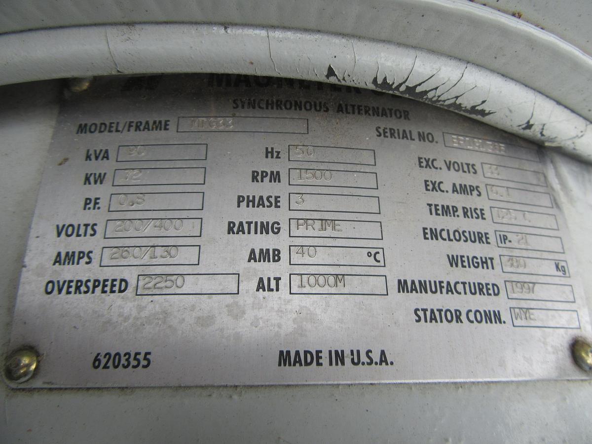 Used 60 KW GENERATOR NAT GAS PROPANE 120/240V RECONNECTABLE 5.7PSI VIDEO