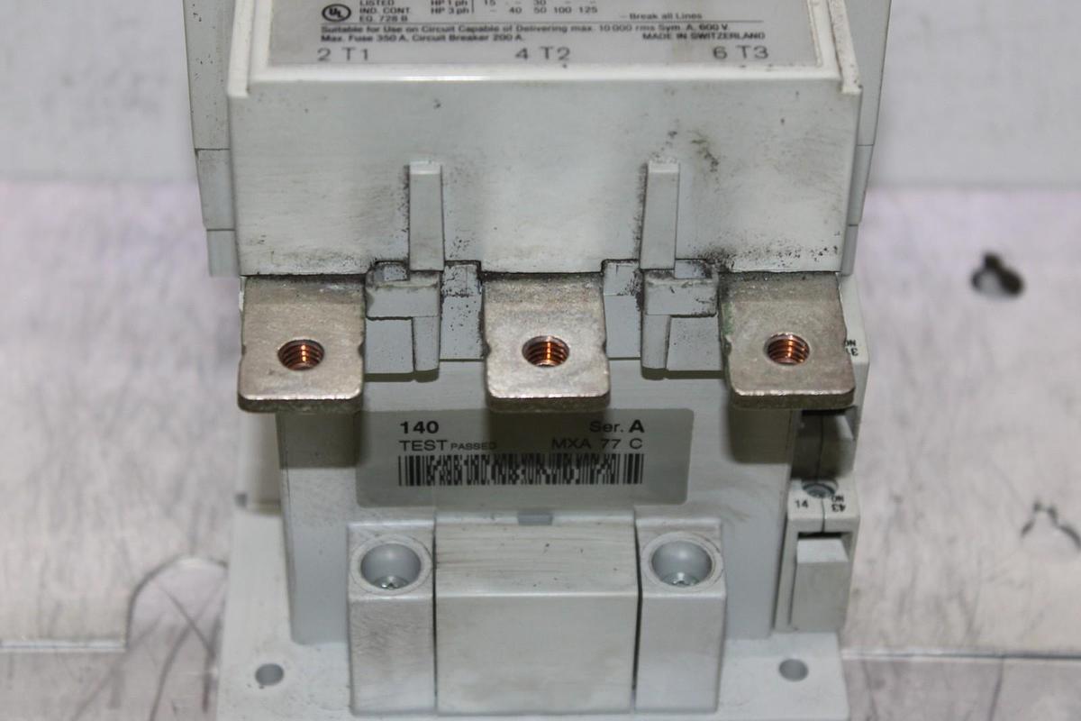Used ALLEN BRADLEY CONTACTOR 100-D140 200 AMP 600 VAC 3-POLE 125 HP *WARRANTY*