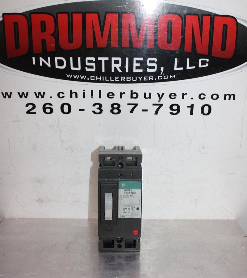 Used GENERAL ELECTRIC CIRCUIT BREAKER TED124020 20 AMP 480 VAC 2-POLE *WARRANTY*