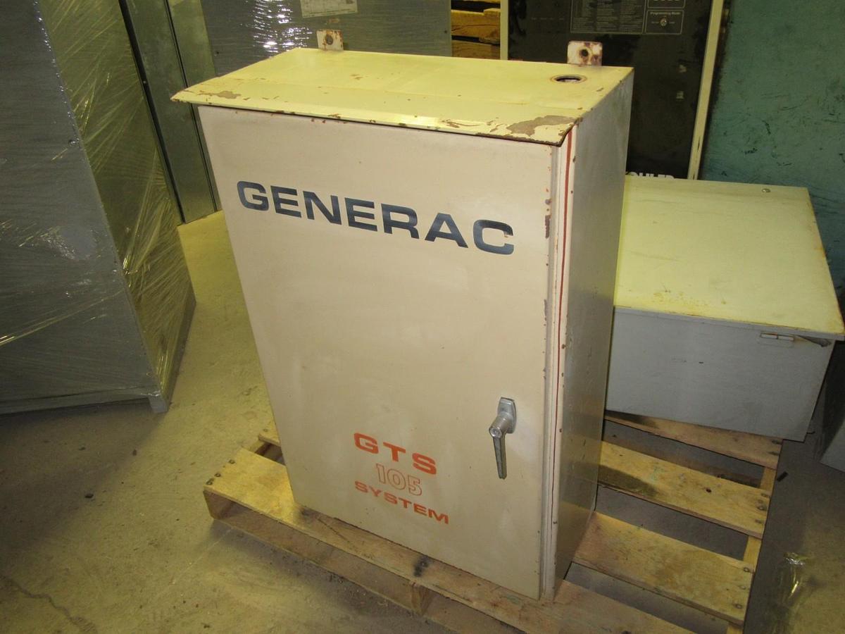 Used GENERAC ATS AUTOMATIC TRANSFER SWITCH GTS105 0155-1 105A 120/208V 60HZ WARRANTY