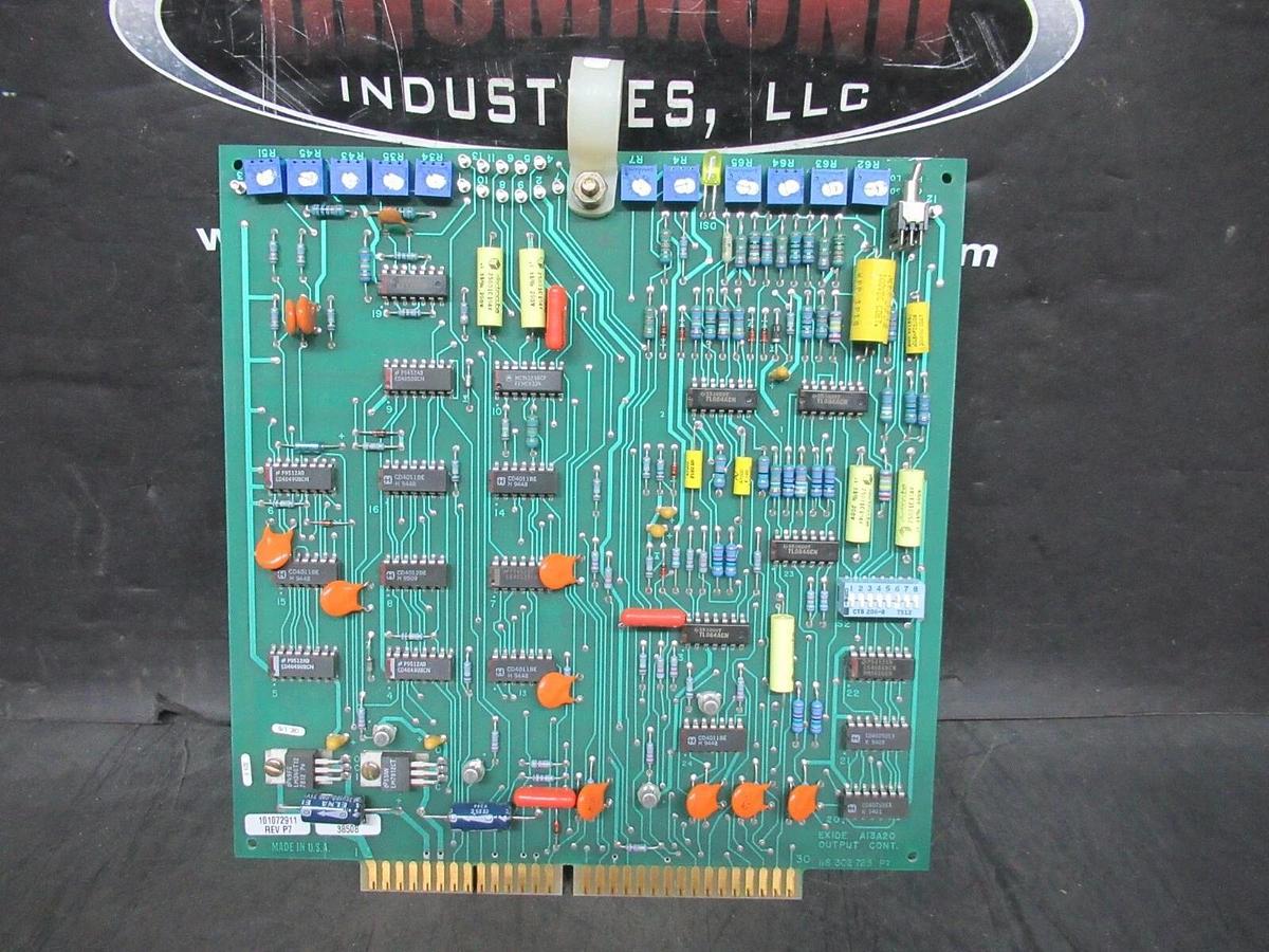 Used EXIDE OUTPUT CONTROL CIRCUIT BOARD 118-302-723-P2 101072911 REV. P7 **WARRANTY**