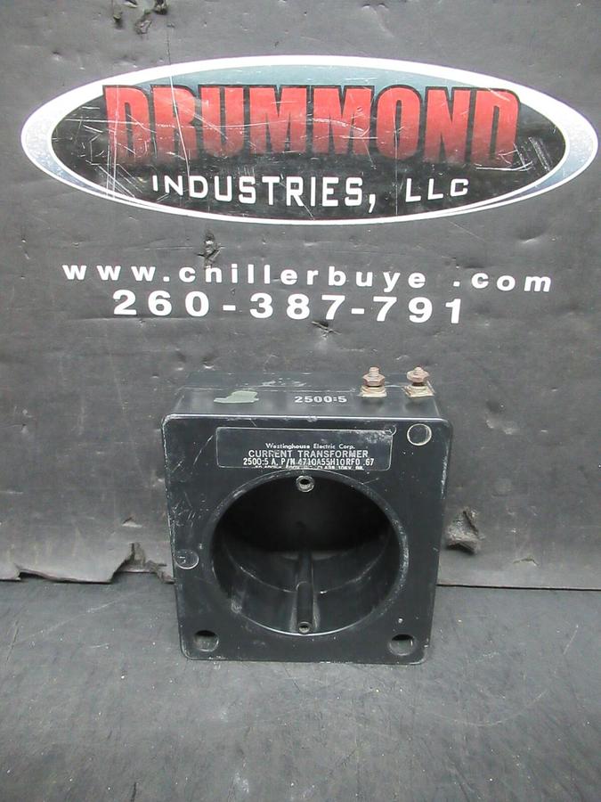 Used WESTINGHOUSE CURRENT TRANSFORMER 4710A55H10 2500:5 50-400 HZ 600 VOLT 10 KV