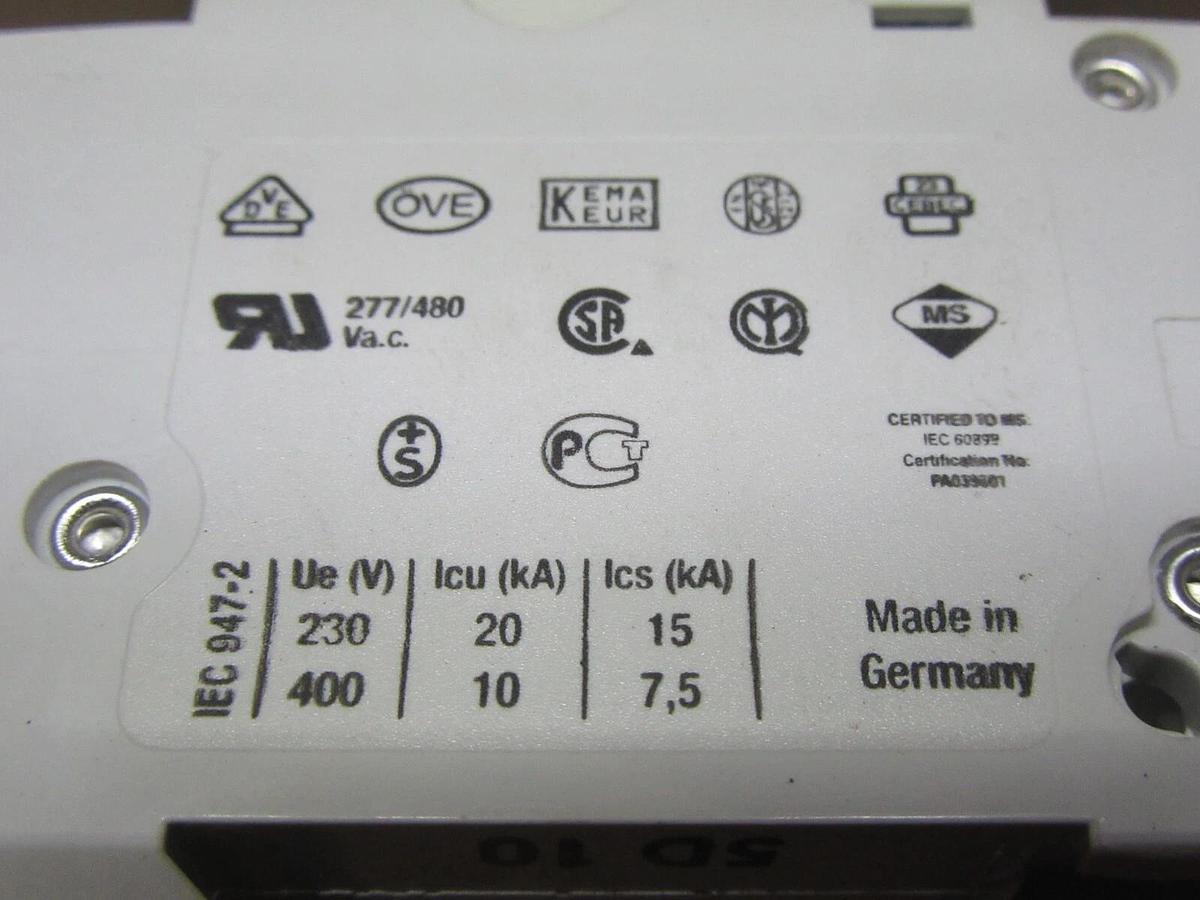 Used LOT OF 2 ABB S203-D10 400 VOLT 10 AMP 3-POLE **WARRANTY INCLUDED**