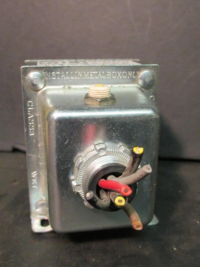Used 0.050 (50 VA) RIB CONTROL TRANSFORMER 208 277 480 VAC PRI TO 24 V SEC TR50VA017