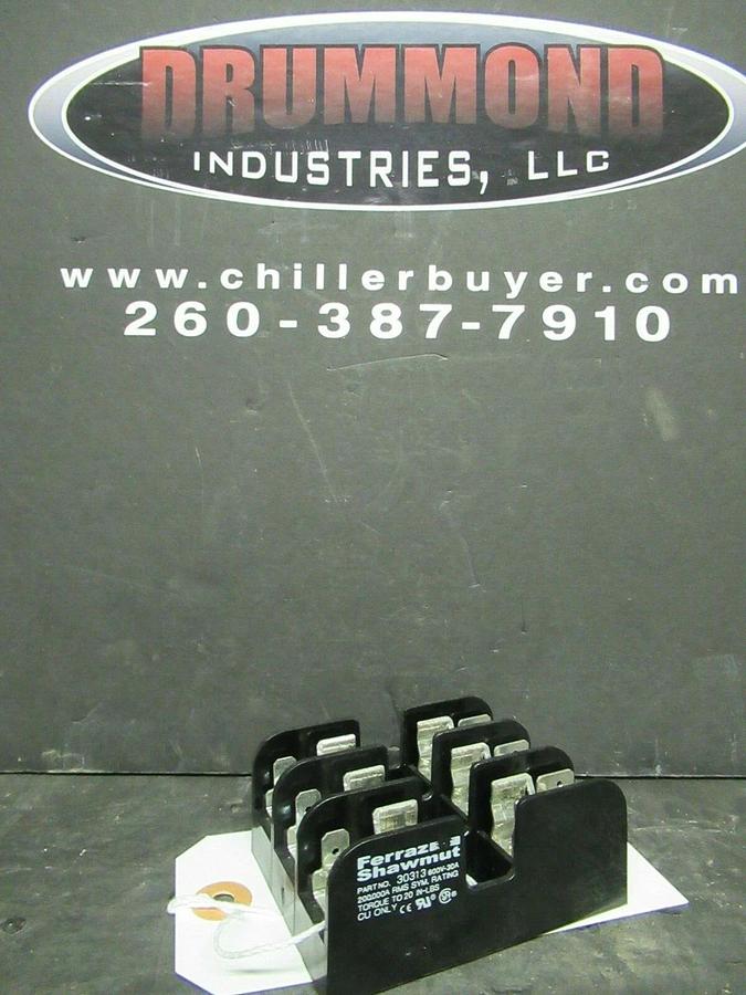 Used FERRAZ AND SHAWMUT FUSE HOLDER 30313 FOR 30 AMP 600 V **WARRANTY INCLUDED!**