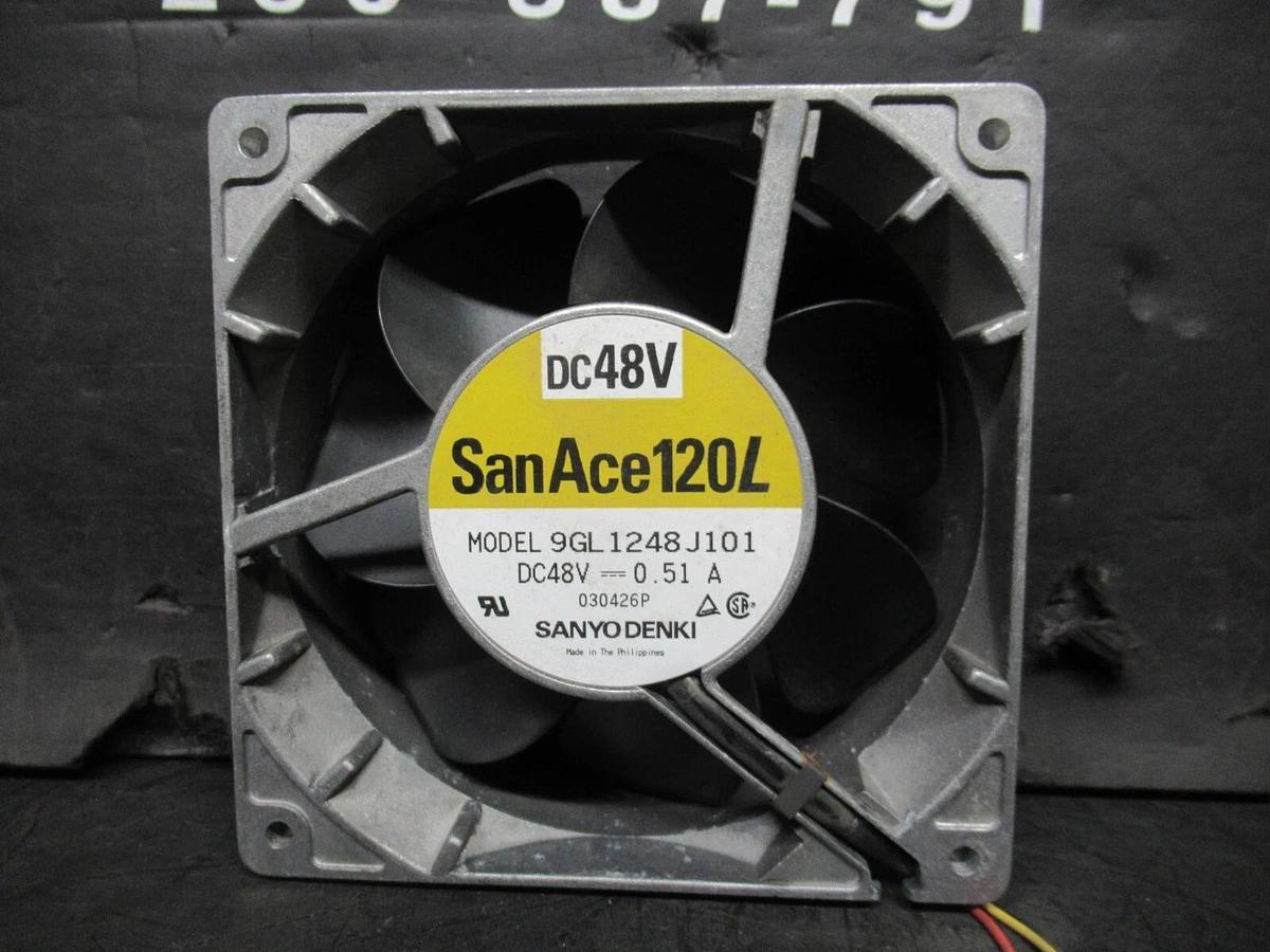 Used SANYO DENKI SAN ACE 120L DC AXIAL FAN9GL1248J101 48 VDC 0.51 AMP
